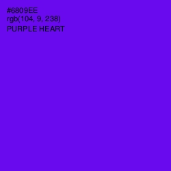 #6809EE - Purple Heart Color Image