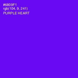 #6809F1 - Purple Heart Color Image