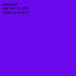 #680AEB - Purple Heart Color Image