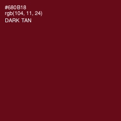 #680B18 - Dark Tan Color Image