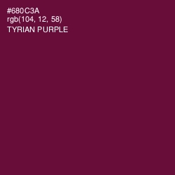 #680C3A - Tyrian Purple Color Image