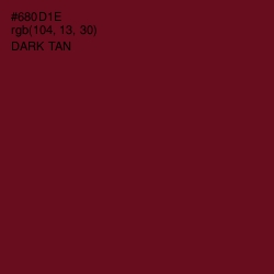 #680D1E - Dark Tan Color Image