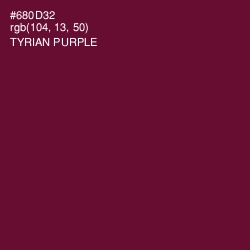 #680D32 - Tyrian Purple Color Image