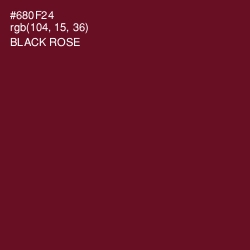 #680F24 - Black Rose Color Image