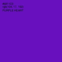 #6811C0 - Purple Heart Color Image