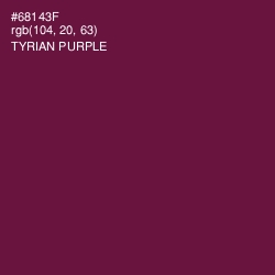 #68143F - Tyrian Purple Color Image