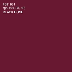 #681931 - Black Rose Color Image