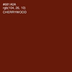 #681A0A - Cherrywood Color Image