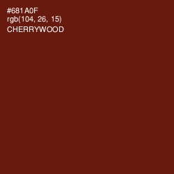 #681A0F - Cherrywood Color Image