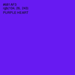 #681AF3 - Purple Heart Color Image