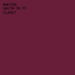 #681D39 - Claret Color Image