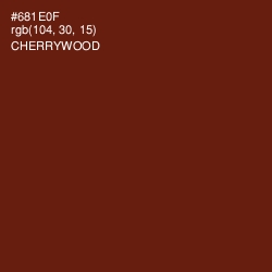 #681E0F - Cherrywood Color Image