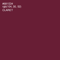 #681E34 - Claret Color Image