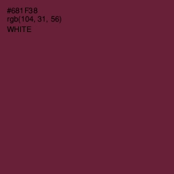 #681F38 - Claret Color Image