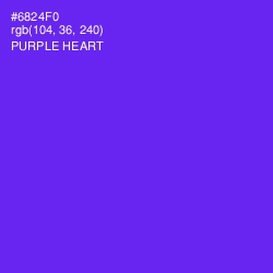 #6824F0 - Purple Heart Color Image