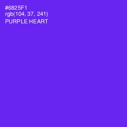 #6825F1 - Purple Heart Color Image