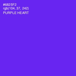 #6825F2 - Purple Heart Color Image