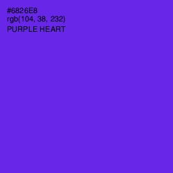 #6826E8 - Purple Heart Color Image