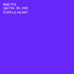 #6827F9 - Purple Heart Color Image