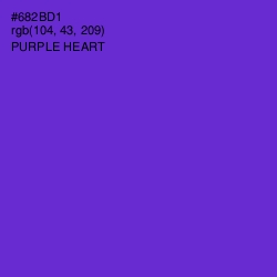 #682BD1 - Purple Heart Color Image