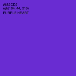 #682CD2 - Purple Heart Color Image