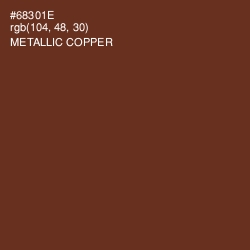#68301E - Metallic Copper Color Image