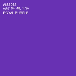 #6830B3 - Royal Purple Color Image