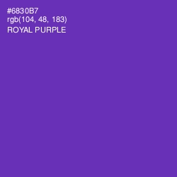 #6830B7 - Royal Purple Color Image