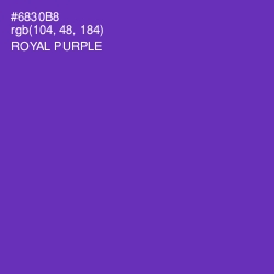#6830B8 - Royal Purple Color Image
