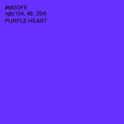 #6830FE - Purple Heart Color Image