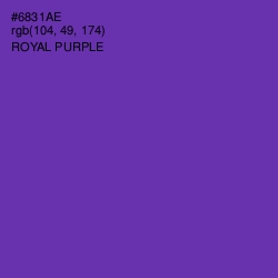 #6831AE - Royal Purple Color Image