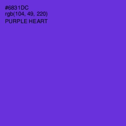 #6831DC - Purple Heart Color Image