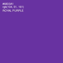 #6833A1 - Royal Purple Color Image