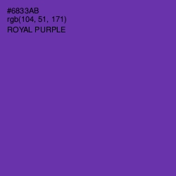 #6833AB - Royal Purple Color Image