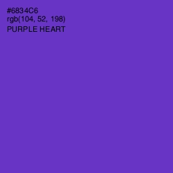 #6834C6 - Purple Heart Color Image