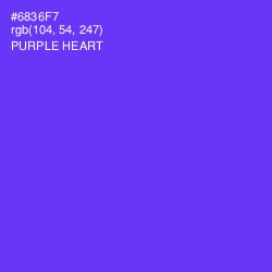 #6836F7 - Purple Heart Color Image