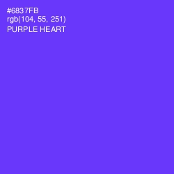 #6837FB - Purple Heart Color Image