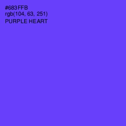 #683FFB - Purple Heart Color Image