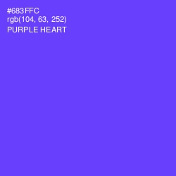 #683FFC - Purple Heart Color Image