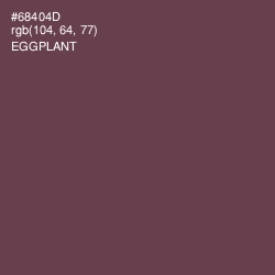 #68404D - Eggplant Color Image