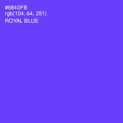 #6840FB - Royal Blue Color Image