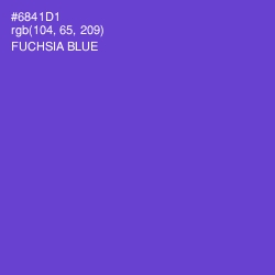 #6841D1 - Fuchsia Blue Color Image