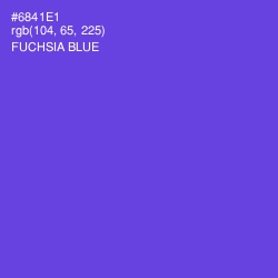 #6841E1 - Fuchsia Blue Color Image