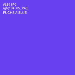 #6841F0 - Fuchsia Blue Color Image