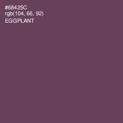 #68425C - Eggplant Color Image