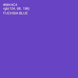#6844C4 - Fuchsia Blue Color Image