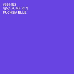 #6844E3 - Fuchsia Blue Color Image