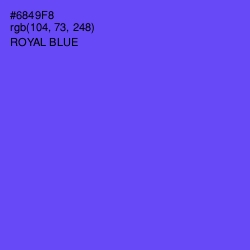 #6849F8 - Royal Blue Color Image