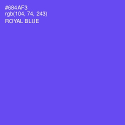 #684AF3 - Royal Blue Color Image