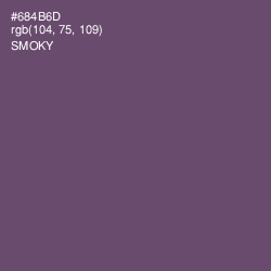 #684B6D - Smoky Color Image